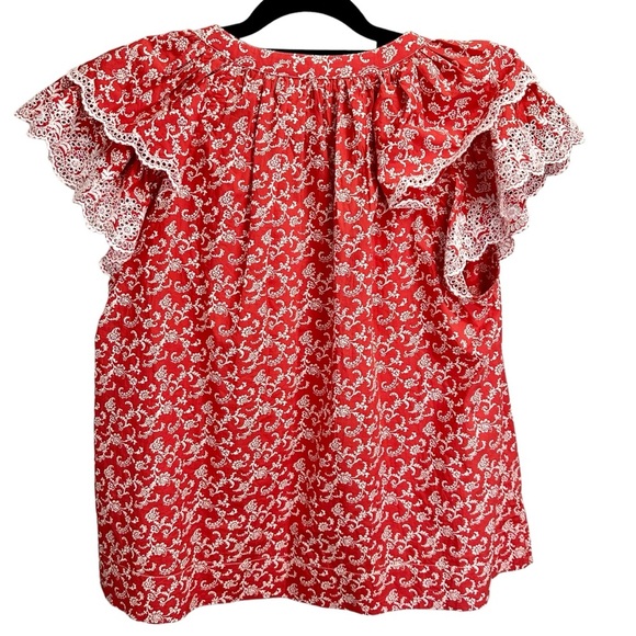 ULLA JOHNSON ELM TOP - POPPY FLORAL - Picture 5 of 7